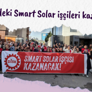 Aliağa’da Smart Solar işçileri kazandı | ‘EMEP’li İskender Bayhan: ‘İşçilerin kazanımı patronun suçlarını ortadan kaldırmaz’ Aliağa’da Smart Solar işçileri kazandı | ‘EMEP’li İskender Bayhan: ‘İşçilerin kazanımı patronun suçlarını ortadan kaldırmaz’