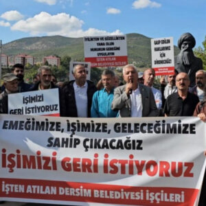 Dersim Belediyesi işçilerinden açıklama: İşe iade kararı uygulansın, kayyım düzenine son verilsin Dersim Belediyesi işçilerinden açıklama: İşe iade kararı uygulansın, kayyım düzenine son verilsin