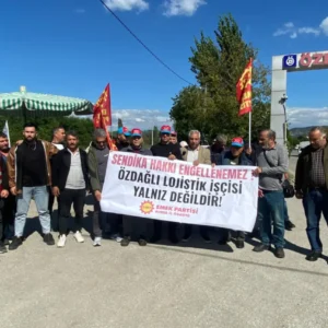 Genel Başkan Aslan Özdağlı Lojistik işçilerini ziyaret etti: ‘Çıkış borsada değil, işçilerin birliği ve mücadelesinde’